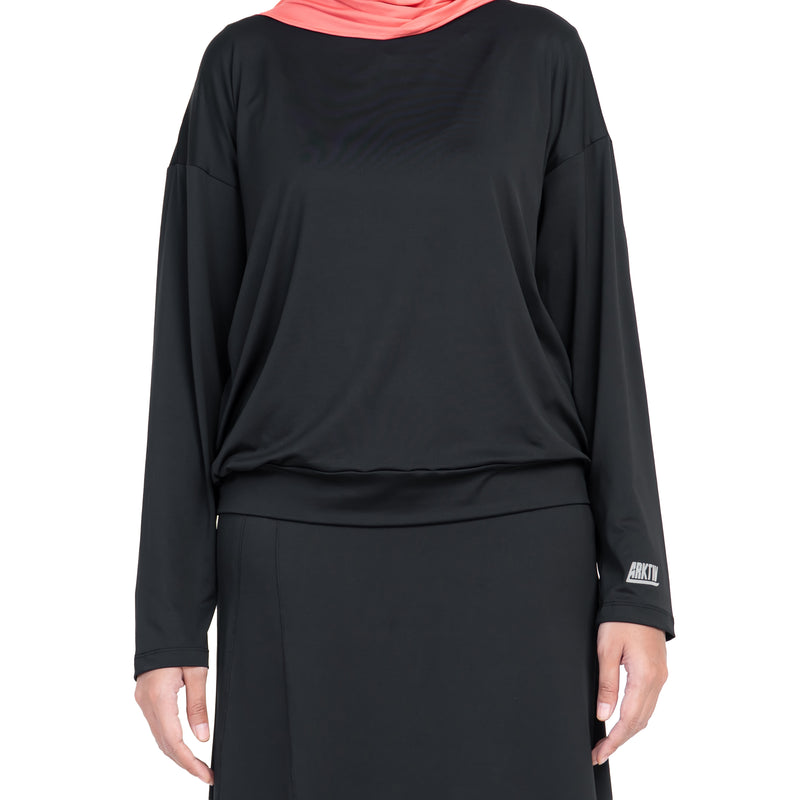 Daily Run Essential Black Tops