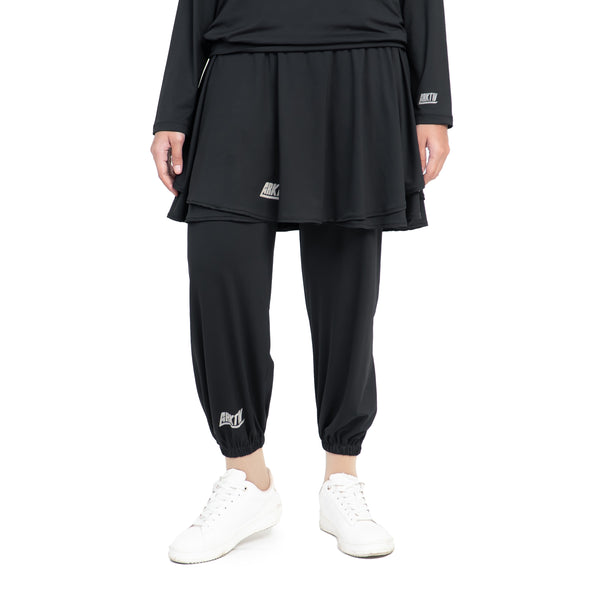 Daily Outer Skirt Essential Black x Hijab Golfer