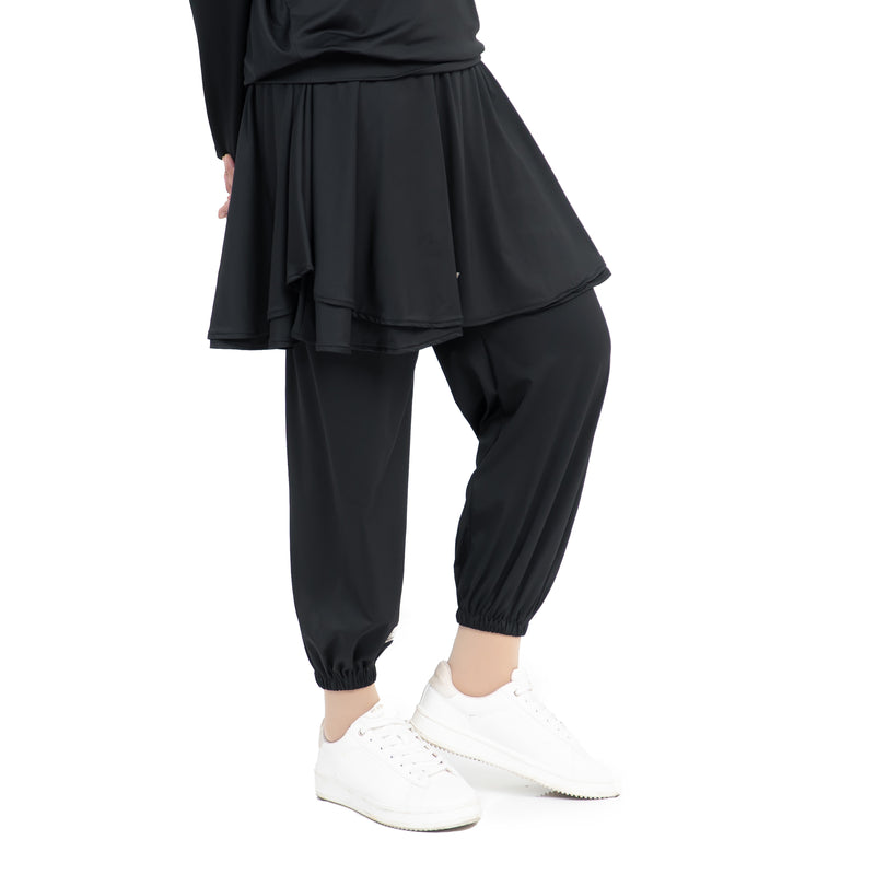 Daily Outer Skirt Essential Black x Hijab Golfer