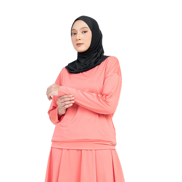 Daily Run Essential Blossom Coral Tops