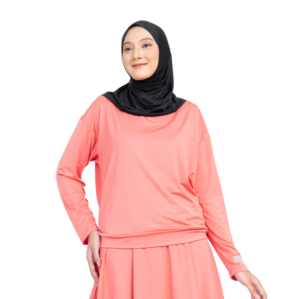 Daily Run Essential Blossom Coral Tops