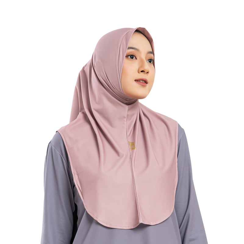 Fit Alpha Hijab Brown x Nycta Gina