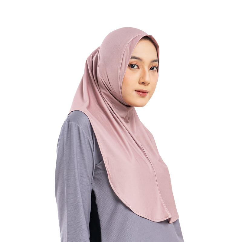 Fit Alpha Hijab Brown x Nycta Gina