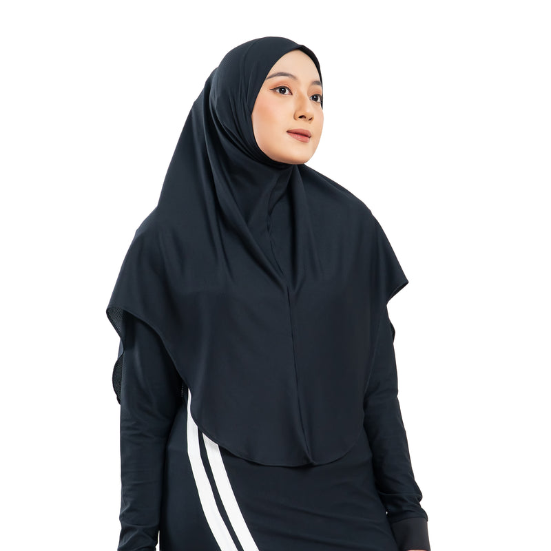 New Mono Dynamic Black (Sport Hijab)