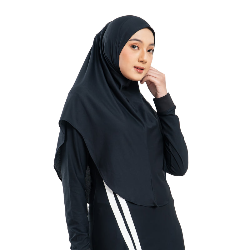 New Mono Dynamic Black (Sport Hijab)