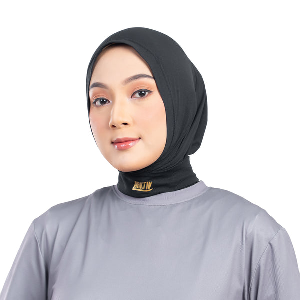 Confident Alpha Hijab Black With Lace x Nycta Gina