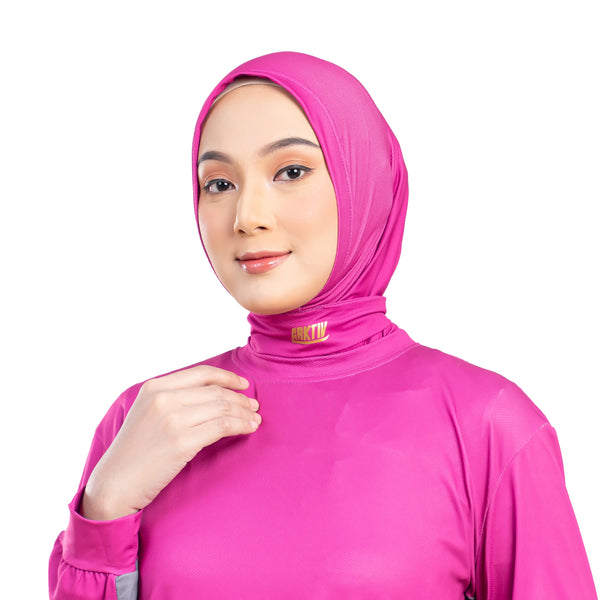 Confident Alpha Hijab Magenta With Lace x Nycta Gina