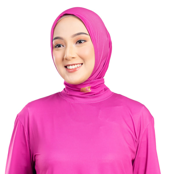Confident Alpha Hijab Magenta With Lace x Nycta Gina