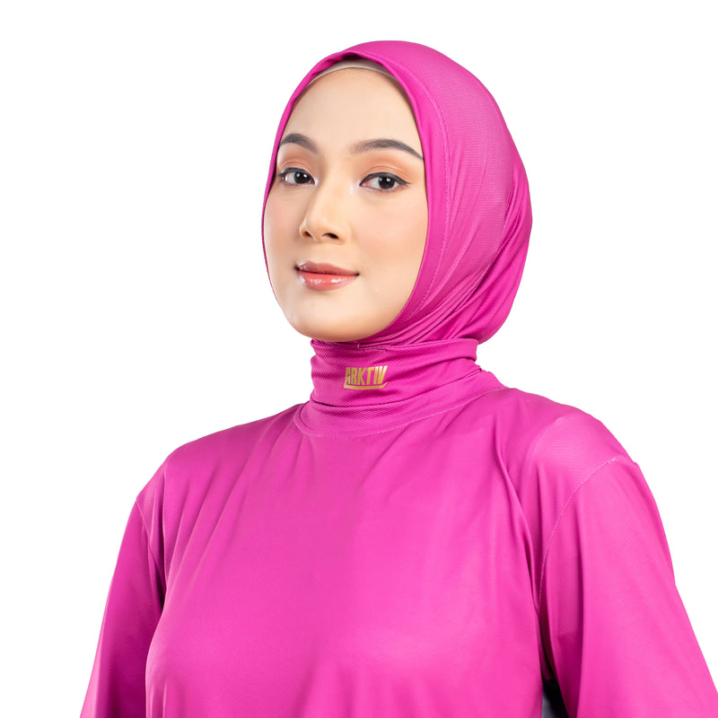 Confident Alpha Hijab Magenta With Lace x Nycta Gina