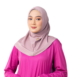 Confident Alpha Hijab Brown Non Lace x Nycta Gina