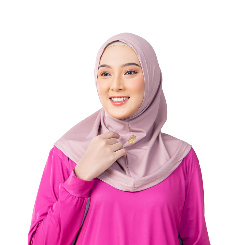 Confident Alpha Hijab Brown Non Lace x Nycta Gina