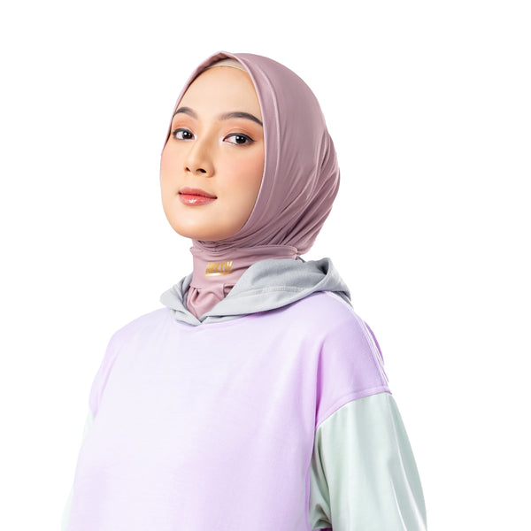 Confident Alpha Hijab Brown With Lace x Nycta Gina