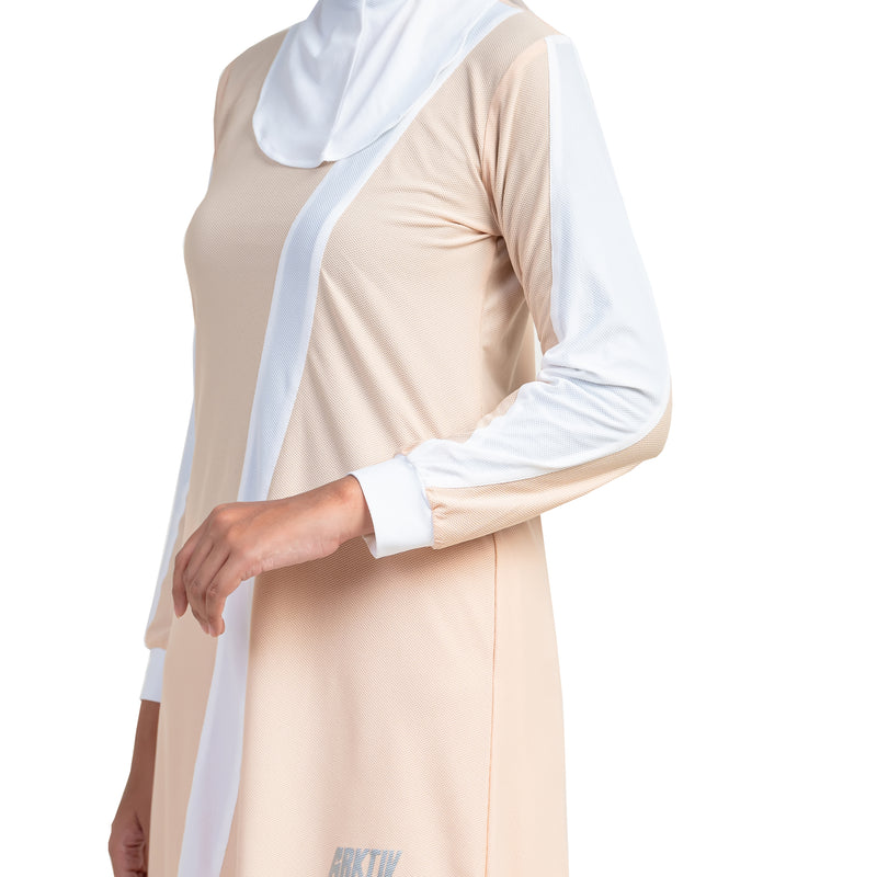 Zigzag Top Ivory Cream Stripe White