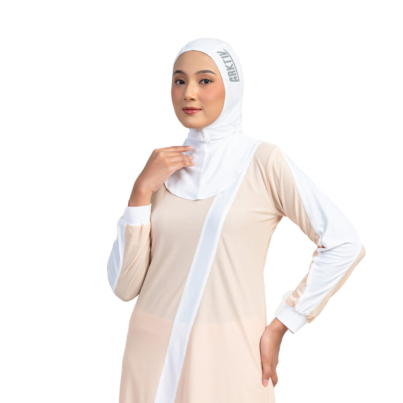 Zigzag Top Ivory Cream Stripe White