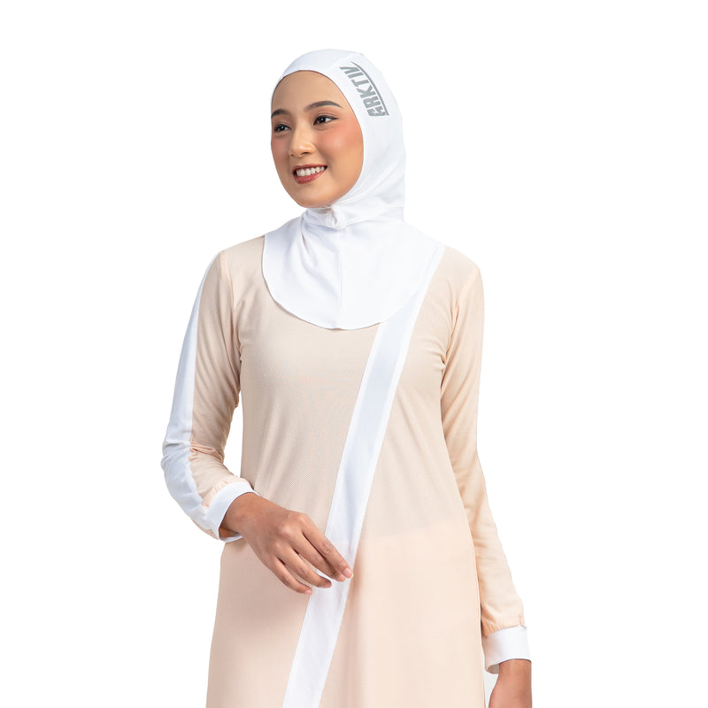 Zigzag Top Ivory Cream Stripe White