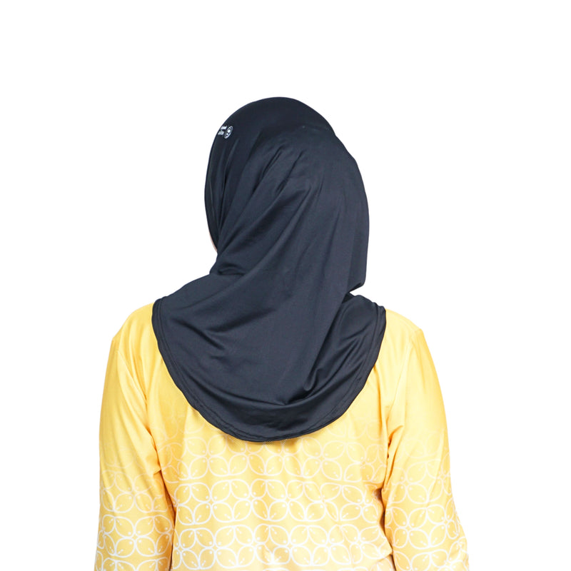Cool Mint Hijab Black x Maybank Marathon