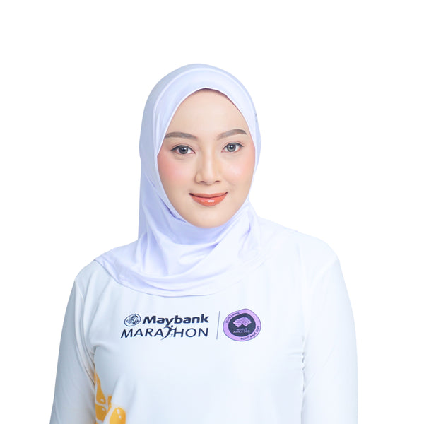Cool Mint Hijab White x Maybank Marathon