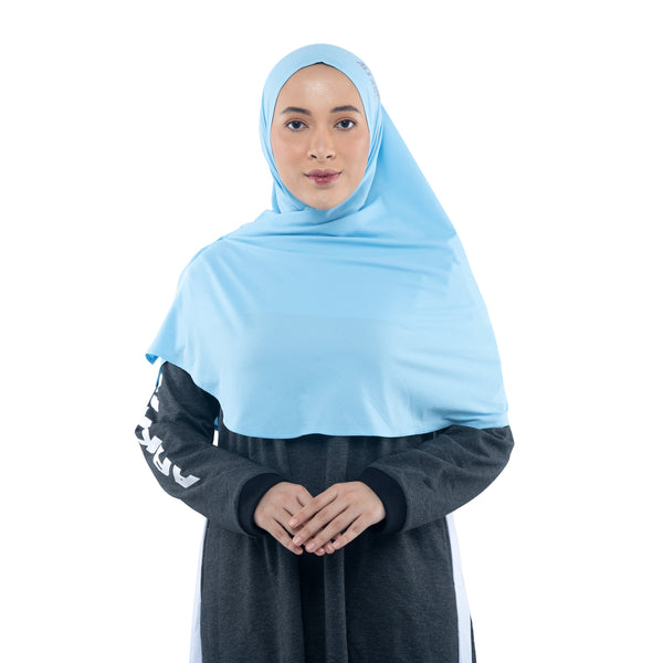 Foldable Sky Blue (Sport Hijab)
