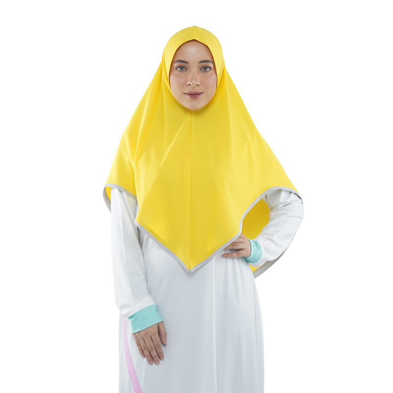 Energetic Elite Vibrant Yellow Midi (Sport Hijab)