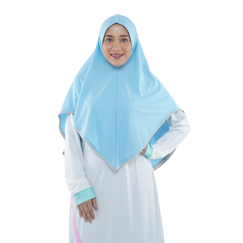 Energetic Elite Sky Blue Midi (Sport Hijab)