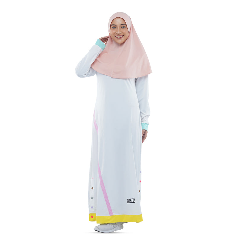 White rainbow Three Point Dress