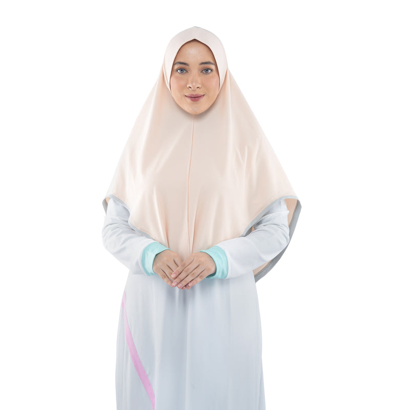 Energetic Elite Ivory Cream Midi (Sport Hijab)