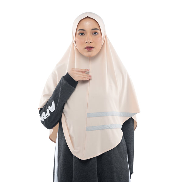 Cool Dynamic Ivory Cream Midi - Sport Hijab