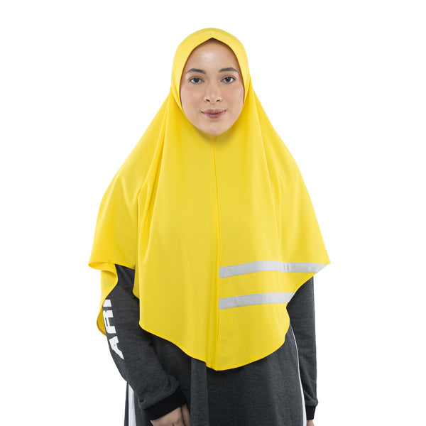 Cool Dynamic Vibrant Yellow Midi - Sport Hijab