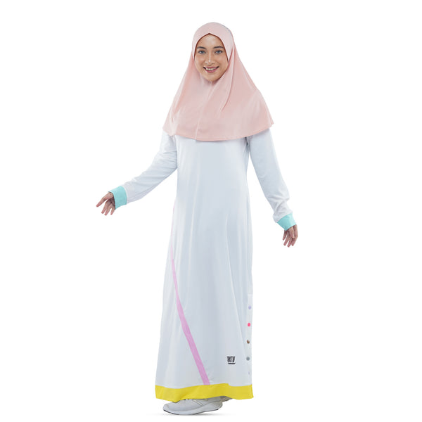 White rainbow Three Point Dress