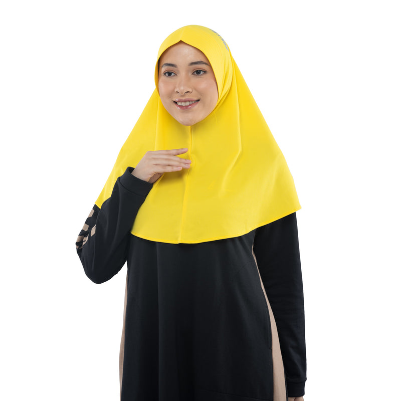 Running Hijab Vibrant Yellow (Sport Hijab)