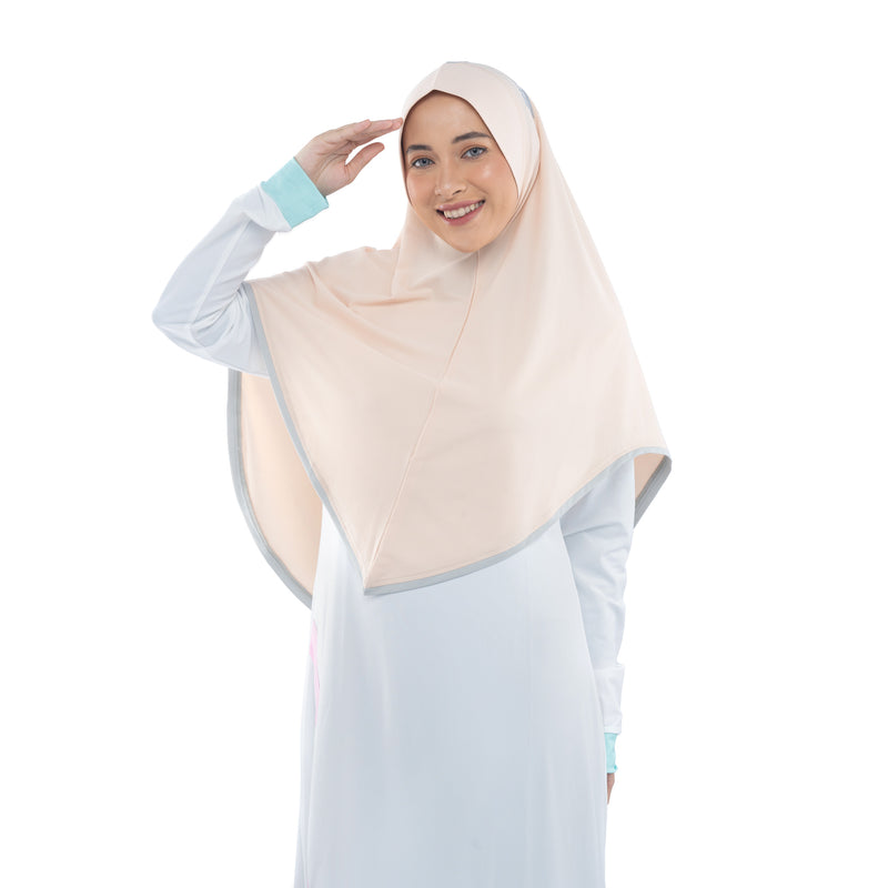 Energetic Elite Ivory Cream Midi (Sport Hijab)