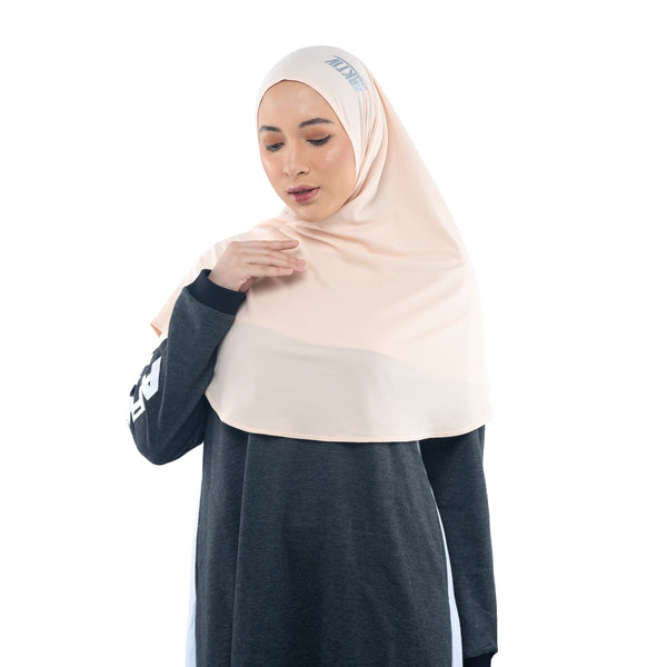 Foldable Ivory Cream (Sport Hijab)