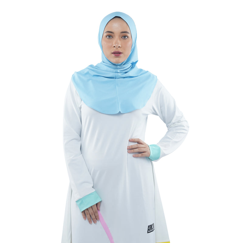 Roadbike Hijab Sky Blue (Sport Hijab)