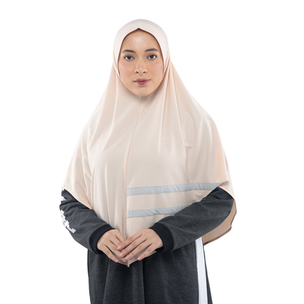 Cool Dynamic Ivory Cream Midi - Sport Hijab