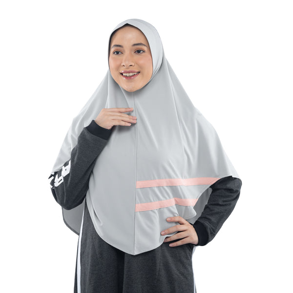 Cool Dynamic Willow Grey Midi - Sport Hijab