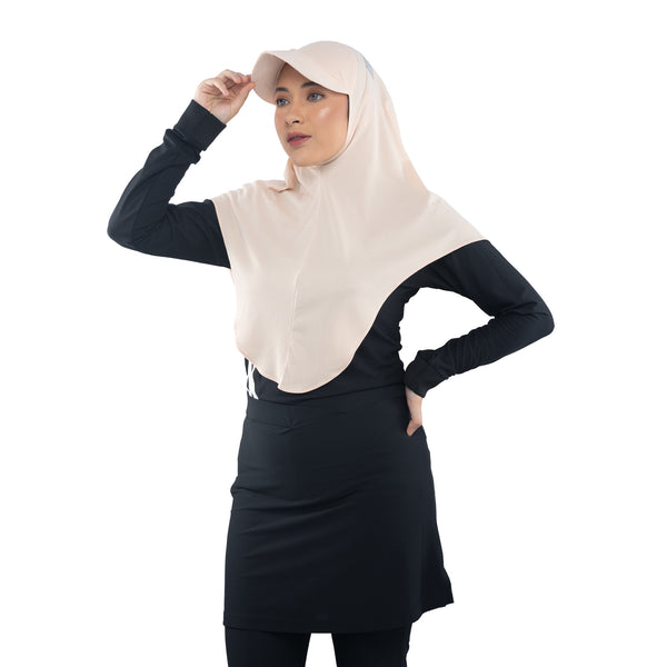 Cap Hijab Ivory Cream (Sport Hijab)