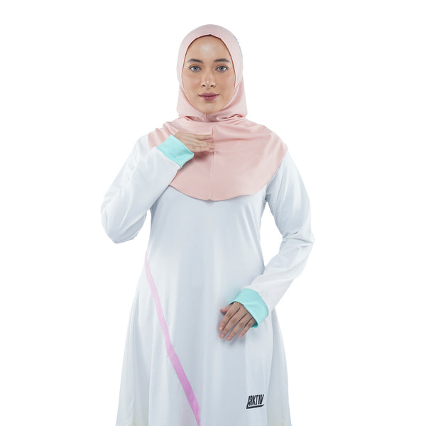 Roadbike Hijab Dusty Pink (Sport Hijab)