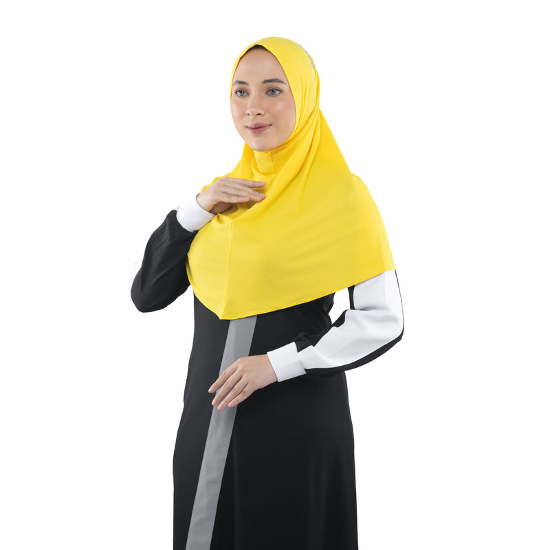 My Everything Cycling Hijab Vibrant Yellow (Sport Hijab)