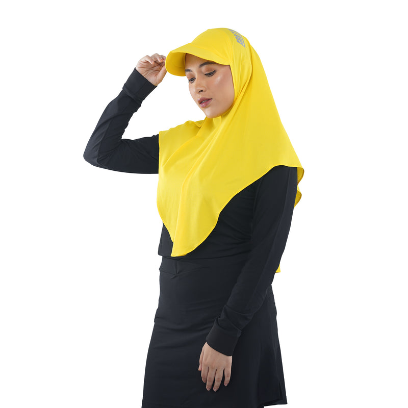 Cap Hijab Vibrant Yellow (Sport Hijab)