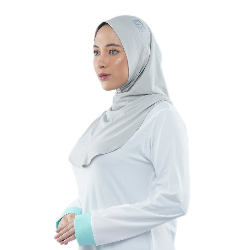 Roadbike Hijab Willow Grey (Sport Hijab)