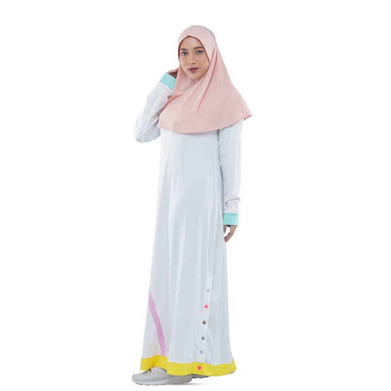 White rainbow Three Point Dress