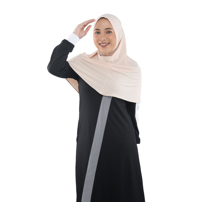 My Everything Cycling Hijab Ivory Cream (Sport Hijab)