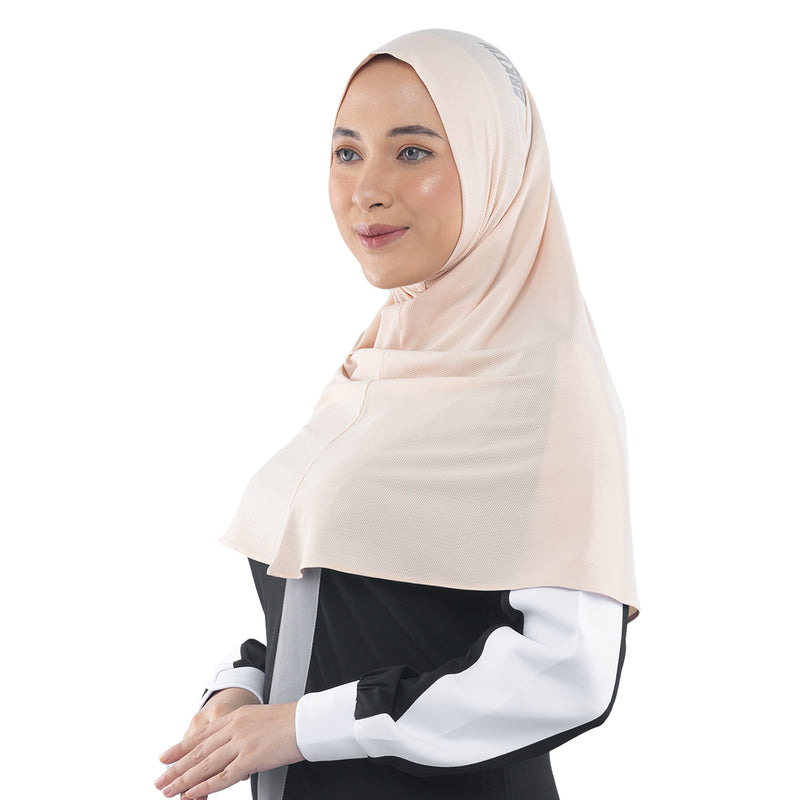 My Everything Cycling Hijab Ivory Cream (Sport Hijab)
