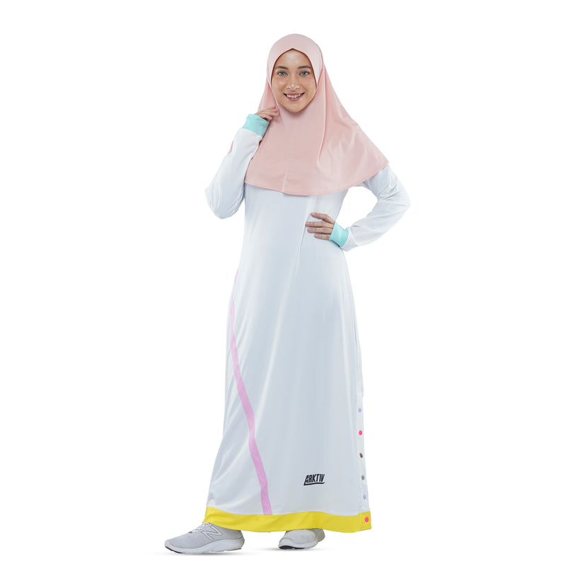 White rainbow Three Point Dress
