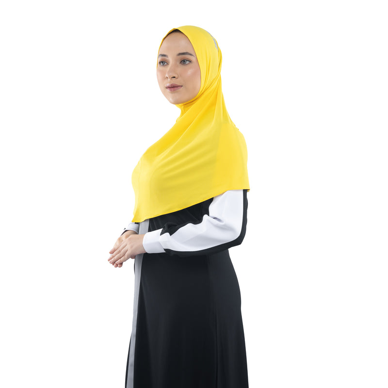 My Everything Cycling Hijab Vibrant Yellow (Sport Hijab)