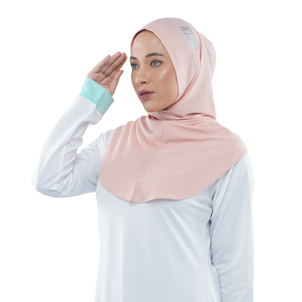 Roadbike Hijab Dusty Pink (Sport Hijab)