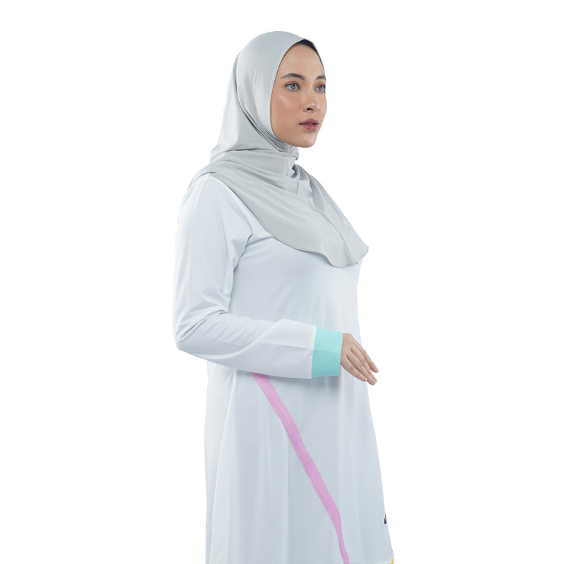 Roadbike Hijab Willow Grey (Sport Hijab)