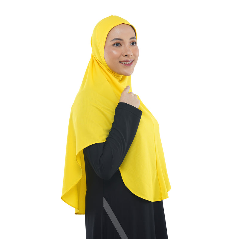 Mono Dynamic Vibrant Yellow Midi (Sport Hijab)
