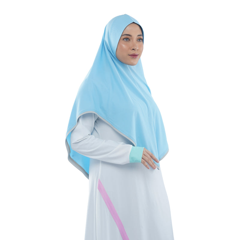 Energetic Elite Sky Blue Midi (Sport Hijab)