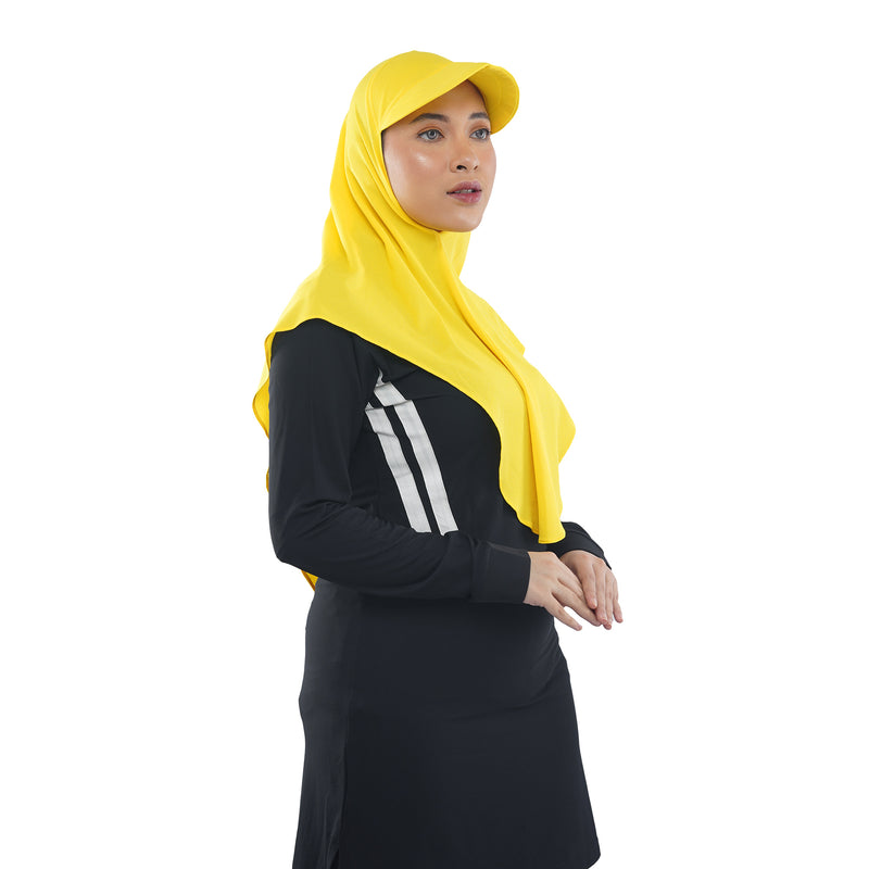 Cap Hijab Vibrant Yellow (Sport Hijab)